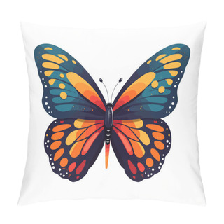 Personality  Animal Wing Cute Butterfly Icon Isolated Pillow Covers