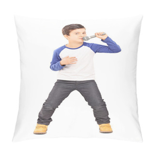 Personality  Little Kid Singing On Microphone Pillow Covers