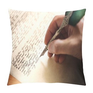 Personality  Writing With Quill Pen And Testament Pillow Covers