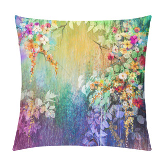 Personality  Abstract Floral Watercolor Painting Pillow Covers