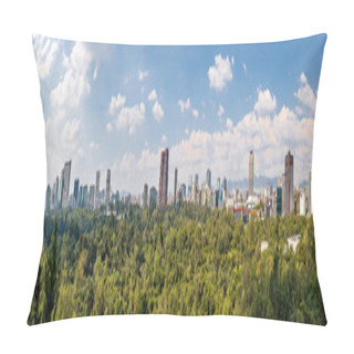 Personality  Panoramic View Of Mexico City Pillow Covers