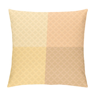 Personality  Vector Waffle Pattern Background,seamless,flat Design Pillow Covers