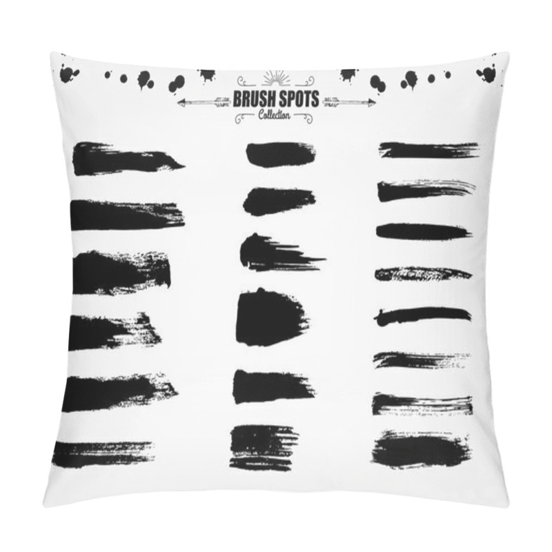 Personality  large set Ink brush grunge strokes pillow covers