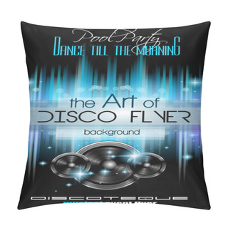 Personality  Disco Club Flyer Template Pillow Covers