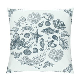Personality  Graphic Sea Decorative Composition Pillow Covers