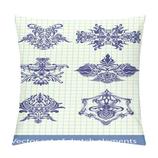 Personality  Abstract Hand-drawn Elements Pillow Covers