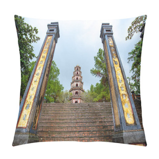 Personality  Thien Mu Pagoda In Hue, Vietnam Pillow Covers