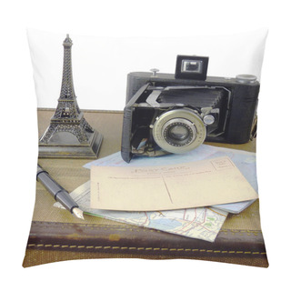 Personality  Retro Travel Still Life Pillow Covers