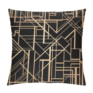 Personality  Art Deco Style Vector Geometric Pattern. Pillow Covers
