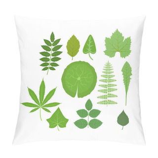 Personality  Leave Icon Vector Illustration. Pillow Covers