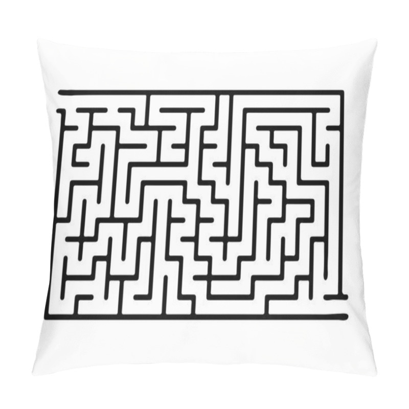 Personality  Black vector maze pillow covers