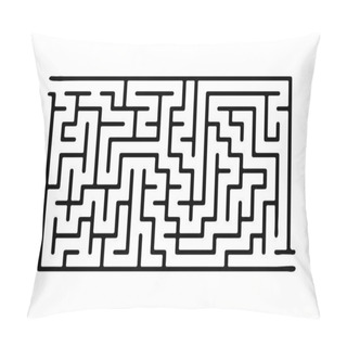 Personality  Black Vector Maze Pillow Covers