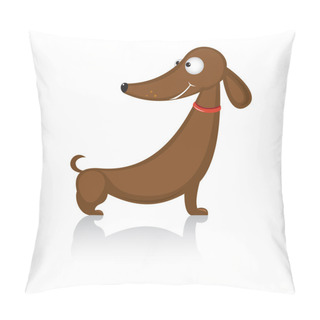 Personality  Cartoon Funny Dog Breed Dachshund Pillow Covers