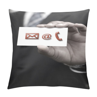 Personality  Contact Us Card Concept Pillow Covers