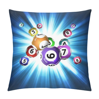 Personality  Background Lottery Balls. Pillow Covers