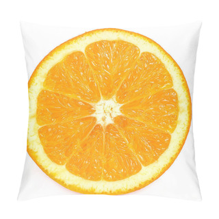 Personality  Orange Fruit Isolated On White Background Pillow Covers