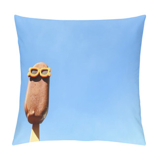 Personality  Funny Ice Cream With Sunglasses Pillow Covers