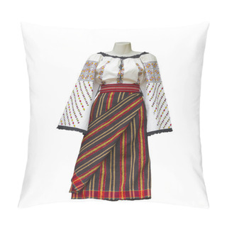 Personality  Balkan Embroidered National Traditional Costume Clothes Isolated Pillow Covers