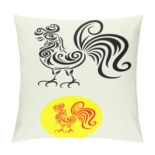 Personality  Rooster Vector Pillow Covers