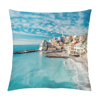 Personality  View Of Bogliasco. Pillow Covers