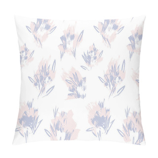 Personality  Abstract Brush Strokes Floral Seamless Pattern Pillow Covers