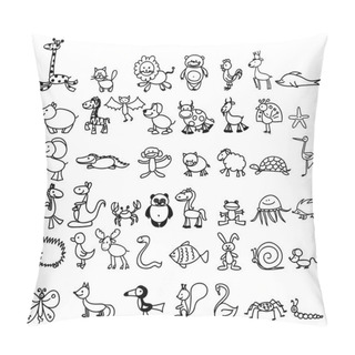 Personality  Children's Animals Drawings Pillow Covers