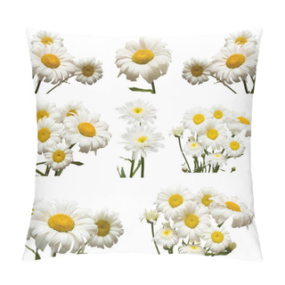 Personality  White Daisies Flowers Pillow Covers