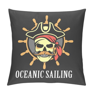 Personality  Marine Emblem Skull Pillow Covers