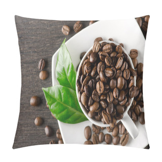 Personality  Coffee Background With Place For Text Pillow Covers