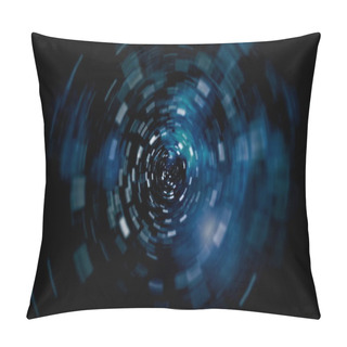 Personality  Cyber Futuristic Speed Zoom Motion Graphic.Backdrop Beam Blur Flare.Abstract Light Fast Night Background.Modern Glow Color Magic Pillow Covers