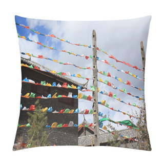 Personality  Tibetan Prayer Flags Pillow Covers