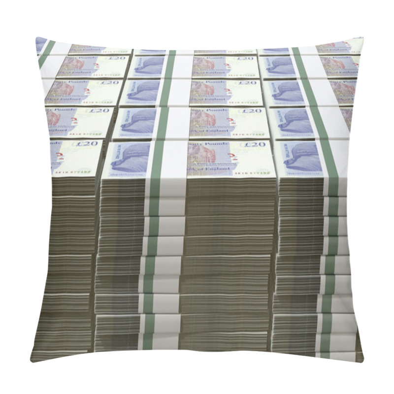 Personality  British Pound Sterling Notes Bundles Stack pillow covers