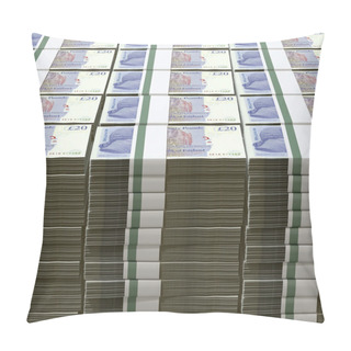 Personality  British Pound Sterling Notes Bundles Stack Pillow Covers