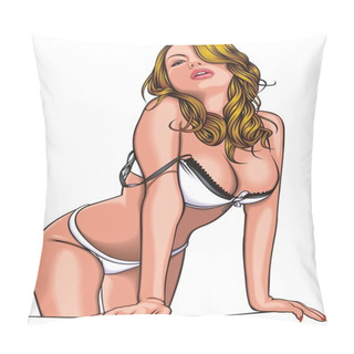 Personality  Very Atractive Woman Pillow Covers