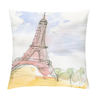 Personality  Eiffel Tower In Paris Pillow Covers