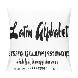 Personality  Vector Alphabet. Calligraphic Font. Unique Custom Characters. Hand Lettering For Designs - Logos, Badges, Postcards, Posters, Prints. Modern Brush Handwriting Typography. Pillow Covers