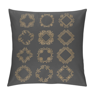 Personality  Monogram Flower Set Pillow Covers