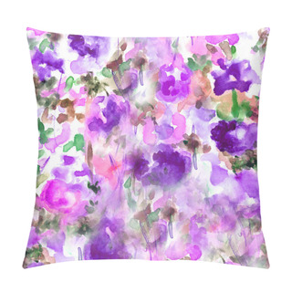 Personality  Abstract Watercolor Floral Background Landscape Pillow Covers