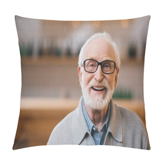 Personality  Happy Senior Man Pillow Covers