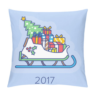 Personality  Christmas Treewith Gifts 2017 Pillow Covers