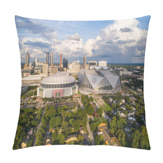 Personality  Mercedes Benz Arena Downtown Atlanta Pillow Covers