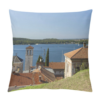 Personality  The Old Town Of Pula And Views Of The Bay Pillow Covers