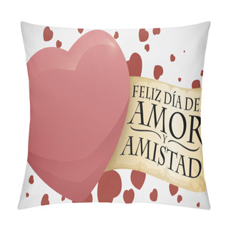 Personality  Heart With Tiny Hearts Floating Around It And A Greeting Sign To Celebrate The 