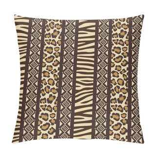 Personality  African Style Seamless With Wild Animal Skin Patterns Pillow Covers