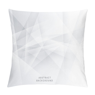 Personality  Abstract White Background With Geometric Lines Shapes Pillow Covers