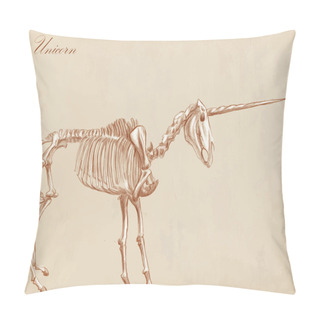 Personality  An Hand Drawn Vector: Unicorn Pillow Covers