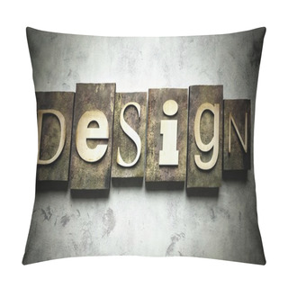 Personality  Design Concept With Vintage Letterpress Pillow Covers