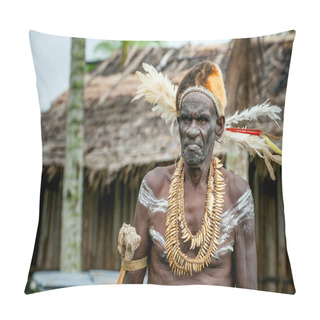 Personality  Asmats With A Traditional Painting On A Face Pillow Covers