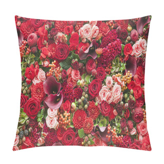Personality  Abstract Background Of Flowers Pillow Covers