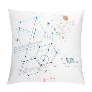 Personality  Mechanical Engineering Wallpaper Pillow Covers